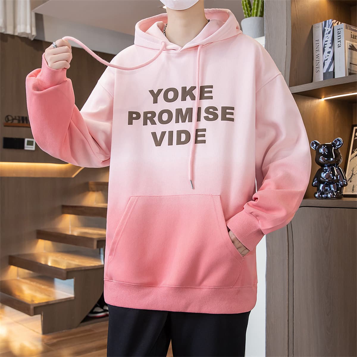 Весна и Осень Мода Мода Мурард Юный свитеров с капюшоном