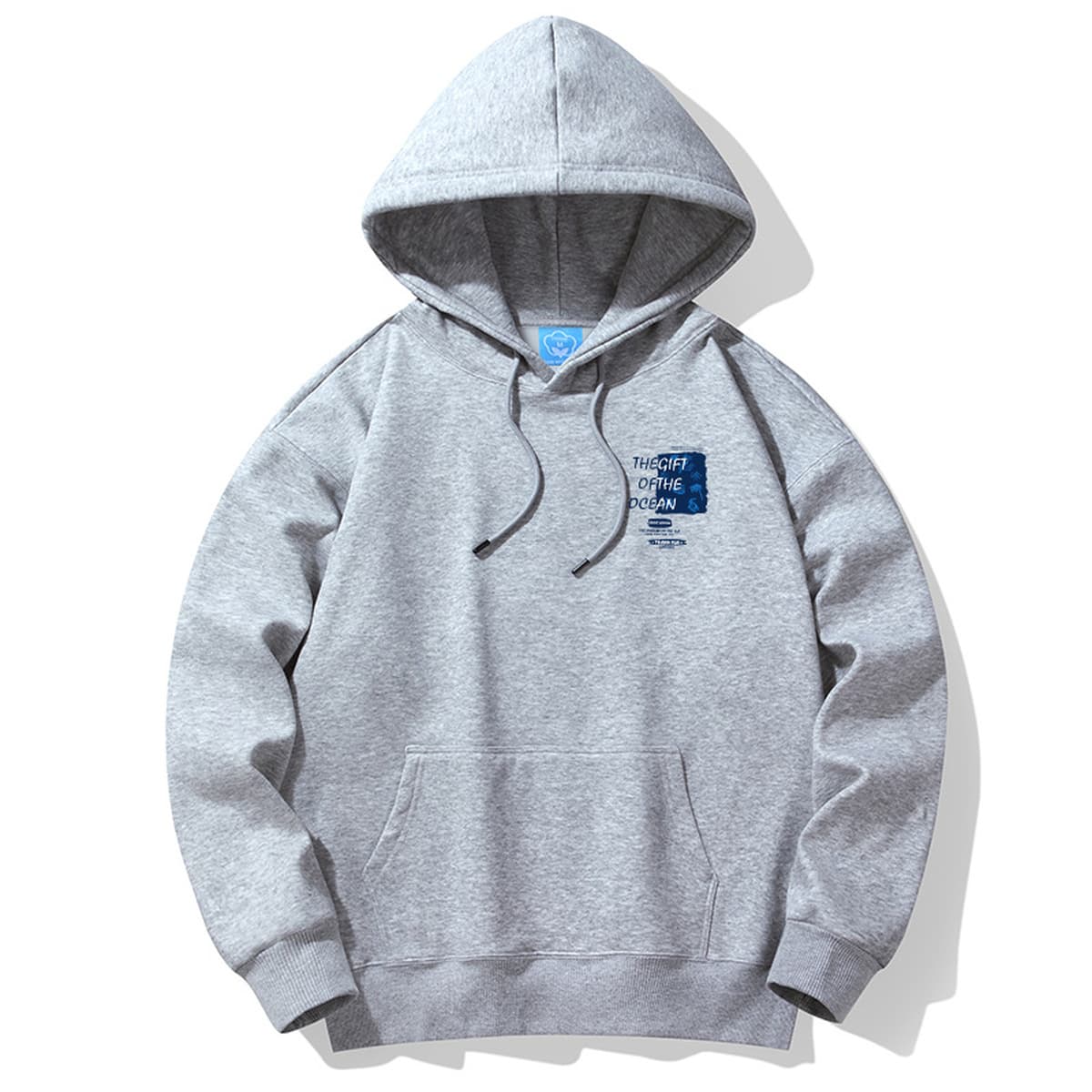 Осенние и зимние мужские толстовки с капюшоном, на флисовой подкладке, модные брендовые, молодежная повседневная одежда,...