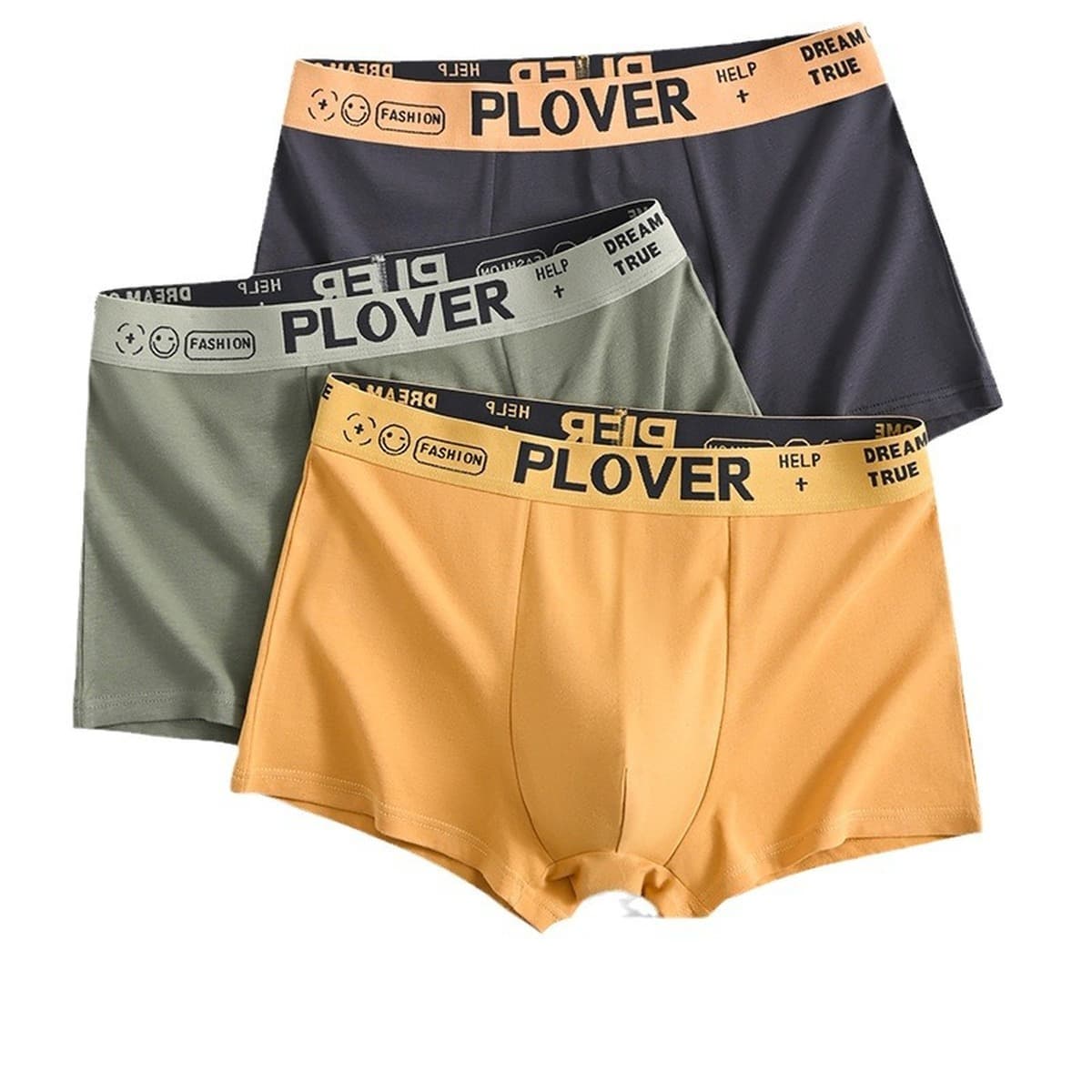 Мужское нижнее белье, чистый хлопок в области промежности, мужские боксеры, стильные дышащие боксеры 7A с антибактериальной...