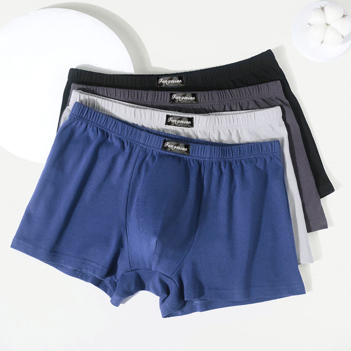 Мужское нижнее белье Хлопковые боксеры для мальчиков Хлопковые дышащие мужские шорты Боксеры для подростков Брюки больших...