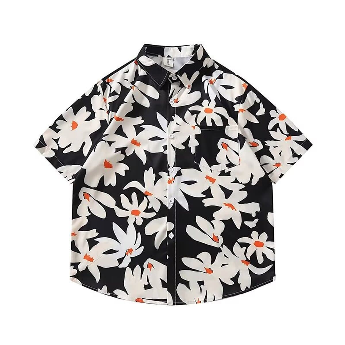 Большой размер 300 кг vintage Древняя барочная цветочная рубашка мужской Гавайский праздник пляж кленовый лист рубашка с...