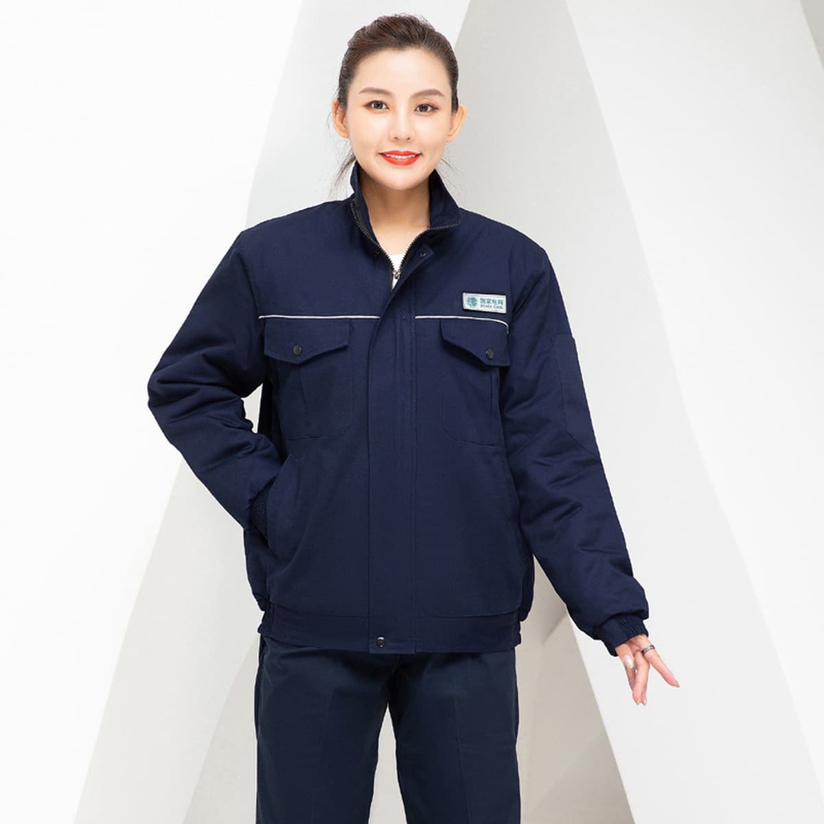 Зимняя Рабочая одежда из чистого хлопка National Grid Мужская утепленная холодостойкая куртка с хлопковой подкладкой...