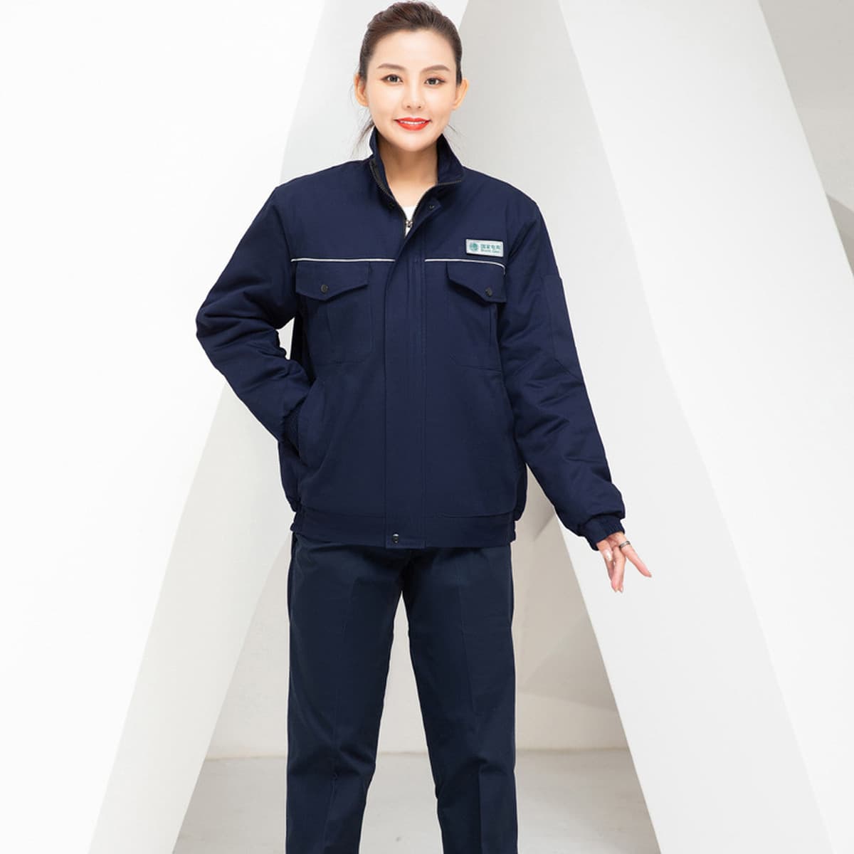 Зимняя Рабочая одежда из чистого хлопка National Grid Мужская утепленная холодостойкая куртка с хлопковой подкладкой...