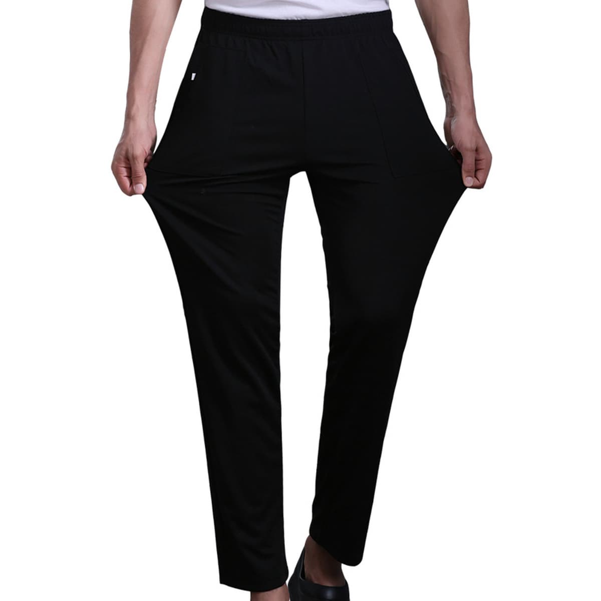 Оптовые рабочие брюки для поваров, униформа для отелей, полосатые брюки для поваров, эластичные брюки для официантов в...