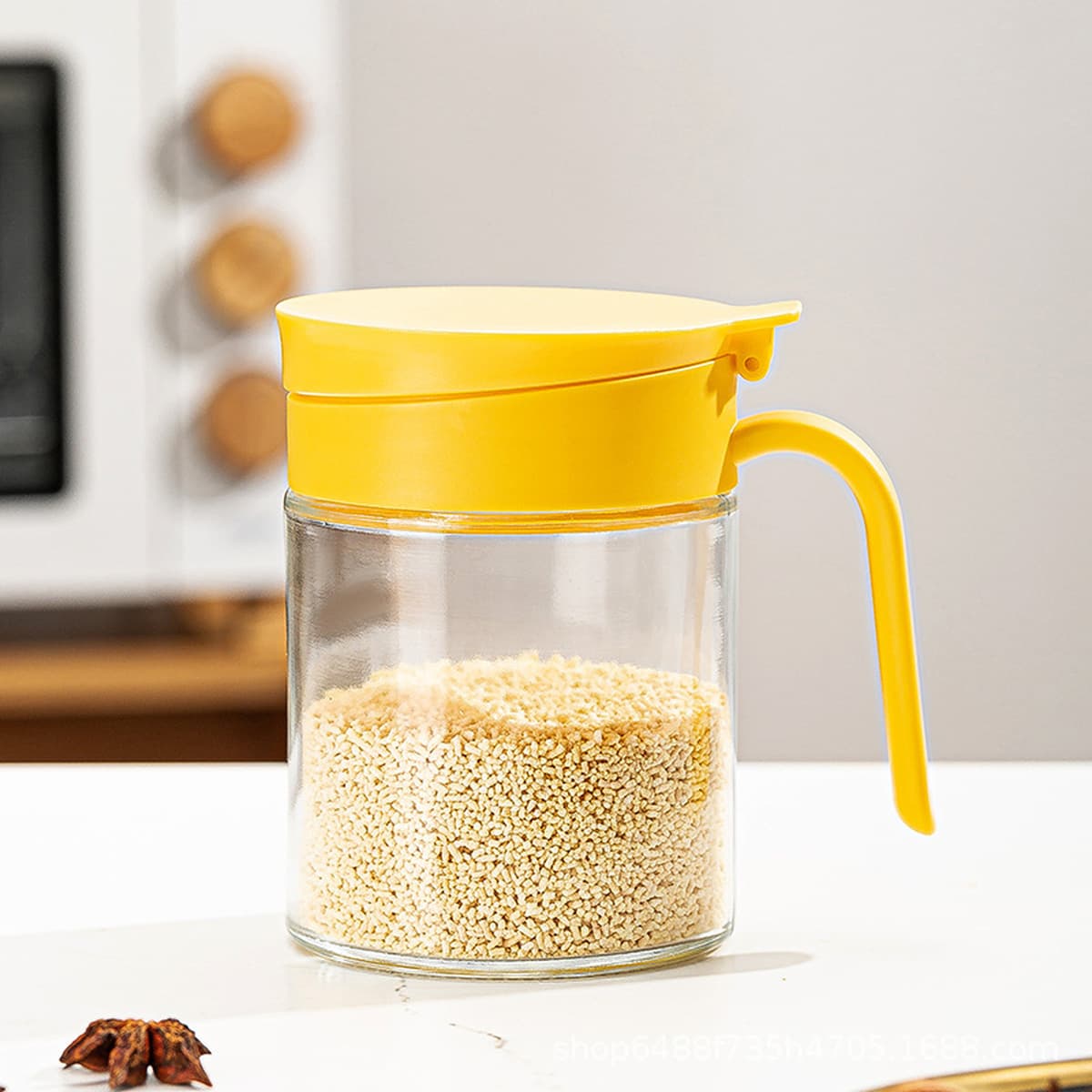 Коробка для приправ Tiantiwei, пыленепроницаемая стеклянная бутылка для приправ, банка для приправ, кухонная коробка для...