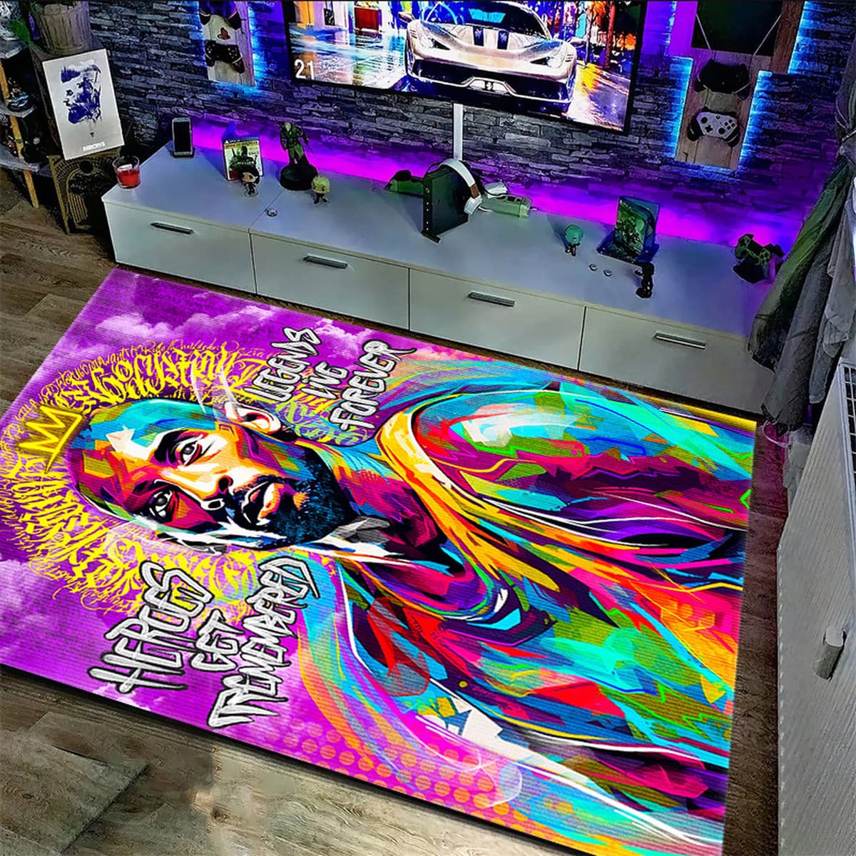 Трансграничный Amazon temu Kobe Mamba Spirit, положительная энергия, киберспортивная комната, спальня, грязеотталкивающий и...