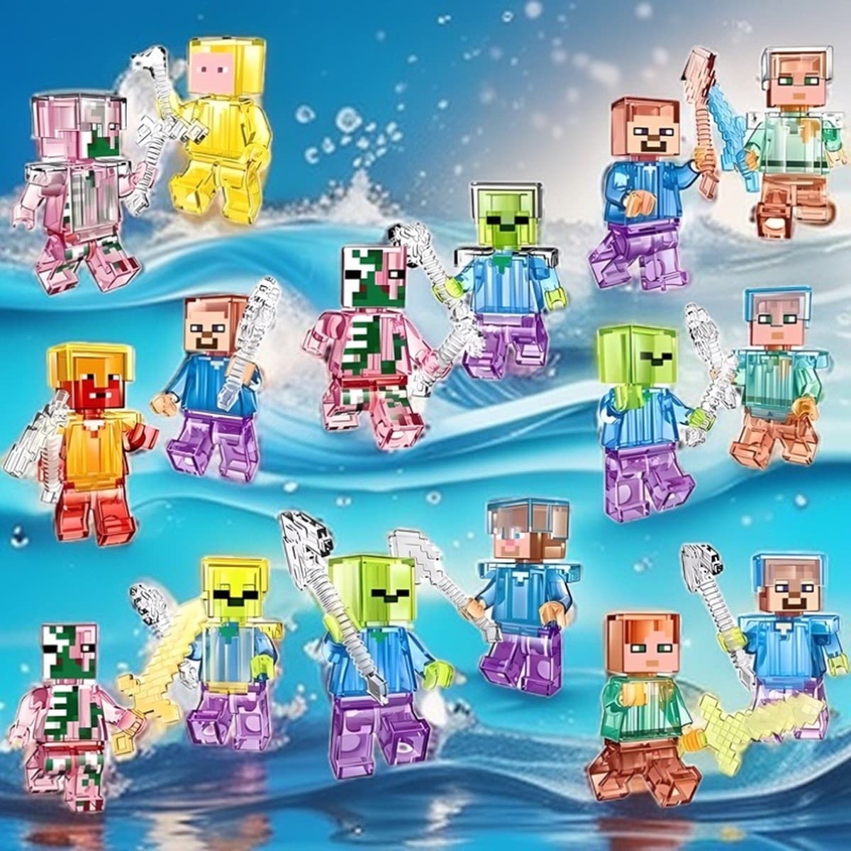 Совместим с маленькими частицами LEGO My Home World, строительные блоки, минифигурки, головоломка Stream, собранные детские...