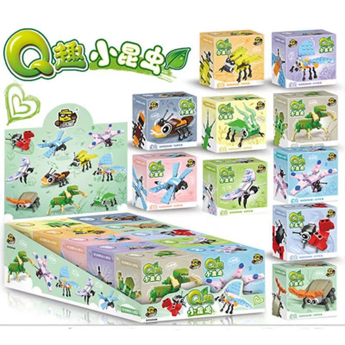 Xiaomingxing совместим с строительными блоками Lego, развивающими игрушками для сборки, слепыми коробками, подарками,...