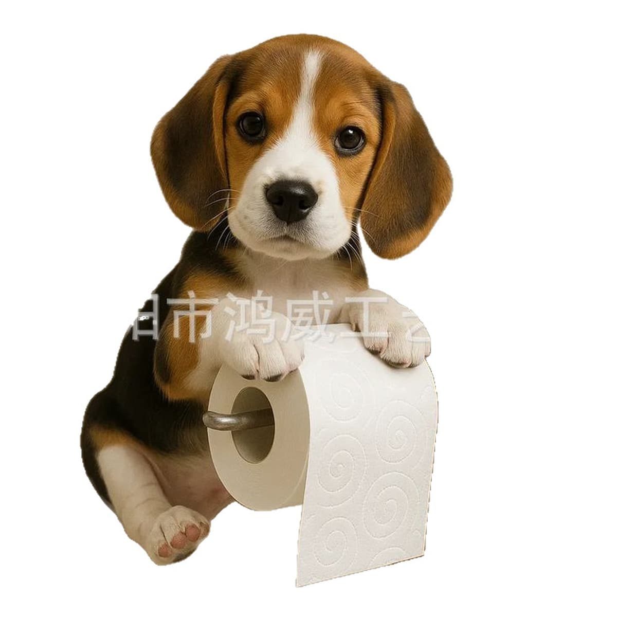 Новый продукт, статуя ручной работы, украшение для дома, милая собака, держатель для бумажных полотенец, держатель для...