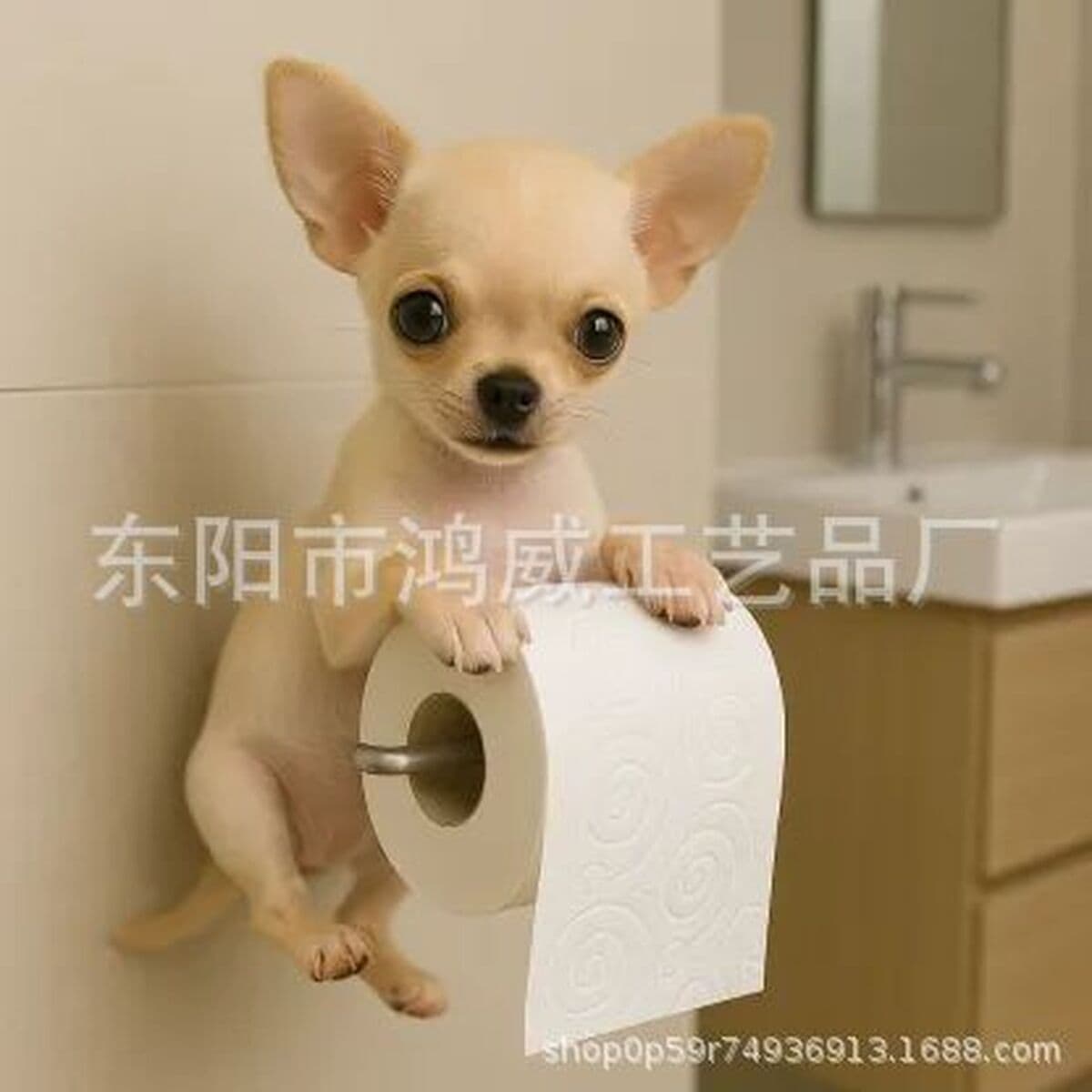 Новый продукт, статуя ручной работы, украшение для дома, милая собака, держатель для бумажных полотенец, держатель для...