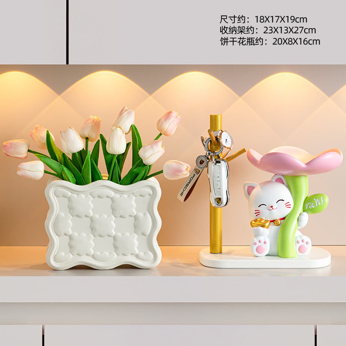 Украшения для домашнего хранения Lucky Cherry Cat новоселье новый дом гостиная стол украшение для учебы подарок