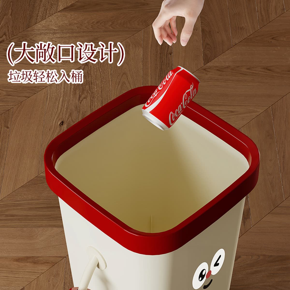 Мусорное ведро для дома, гостиной, креативной кухни, спальни, ванной комнаты, туалета, красивая, большая, милая бумажная...