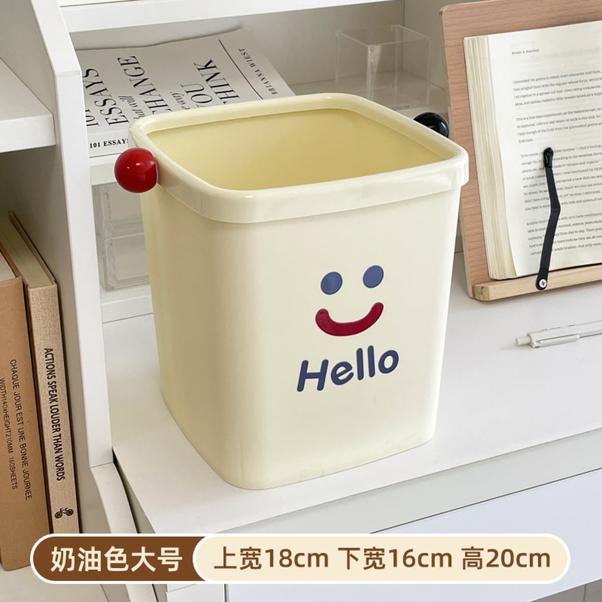 Мультяшная настольная мусорная корзина, креативная бытовая милая маленькая ценная корзина для бумаги для ванной комнаты,...