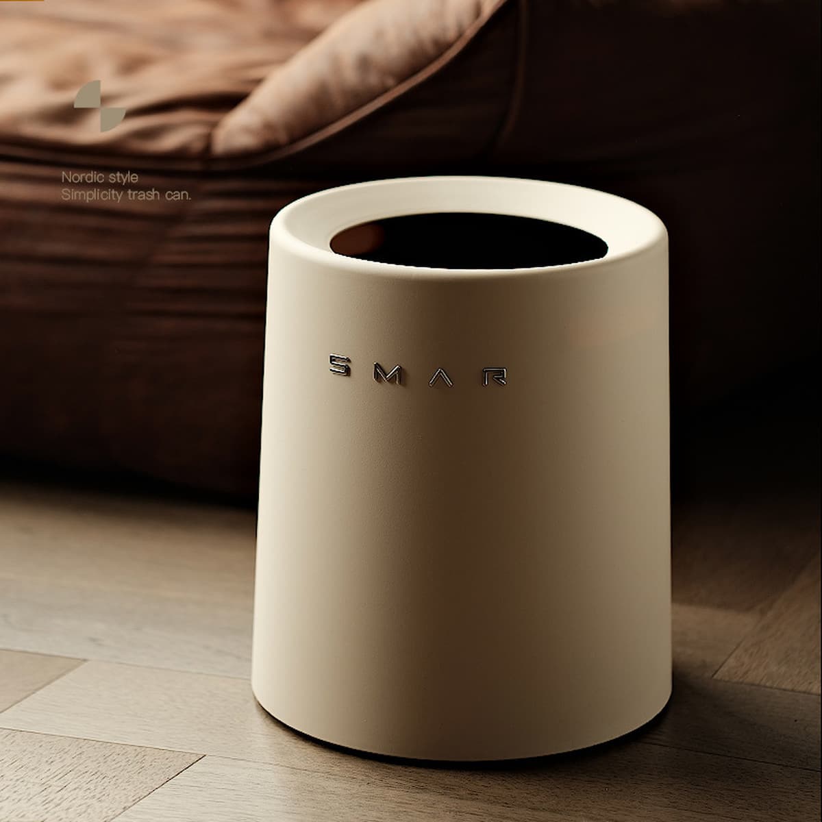 Мусорный бак для дома 2024 новый гостиная кухня ванная комната спальня туалет офис французский легкий экстравагантный крем...