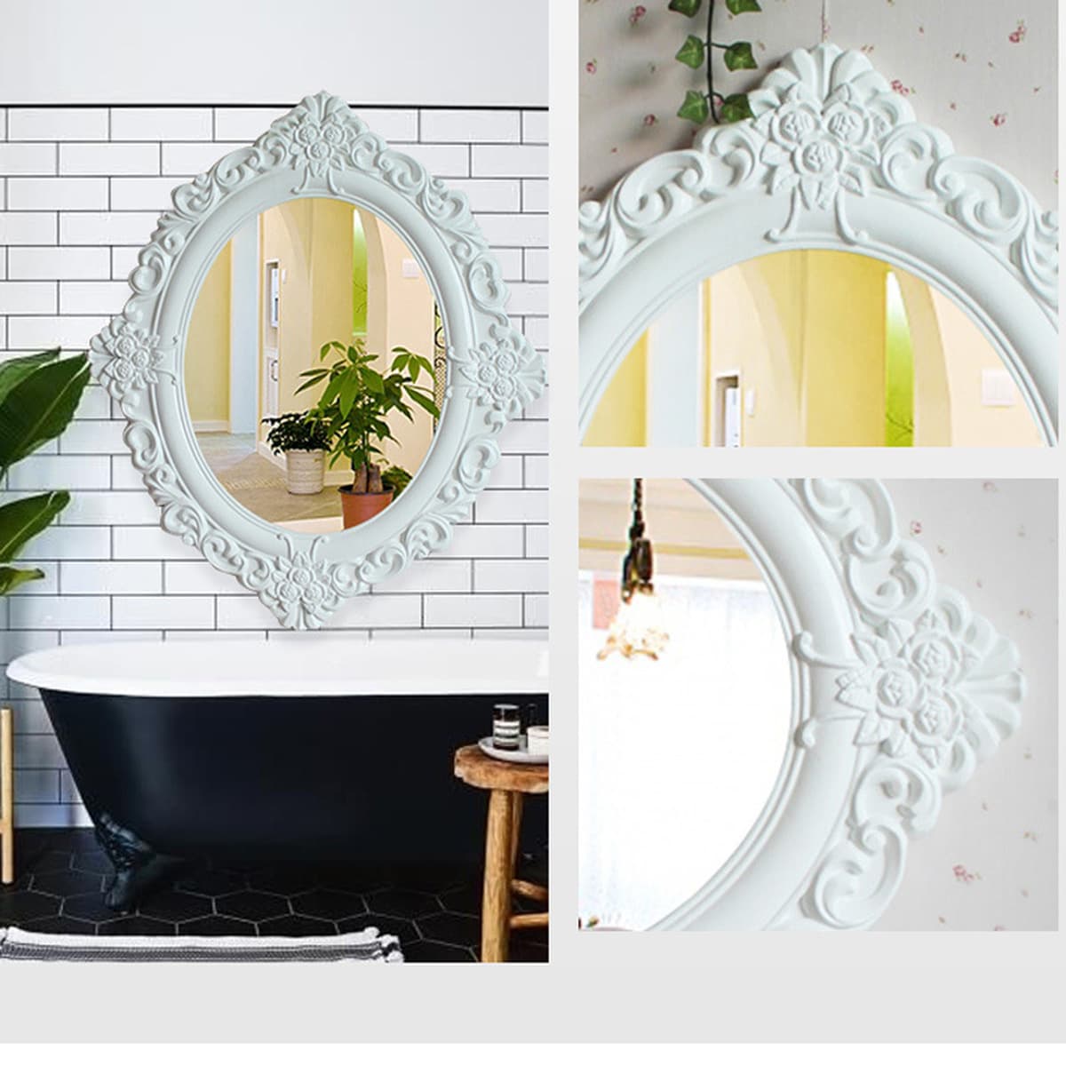 Фабрика прямые оптовые европейские ретро зеркало в ванной зеркало красоты зеркало Ретро Зеркало