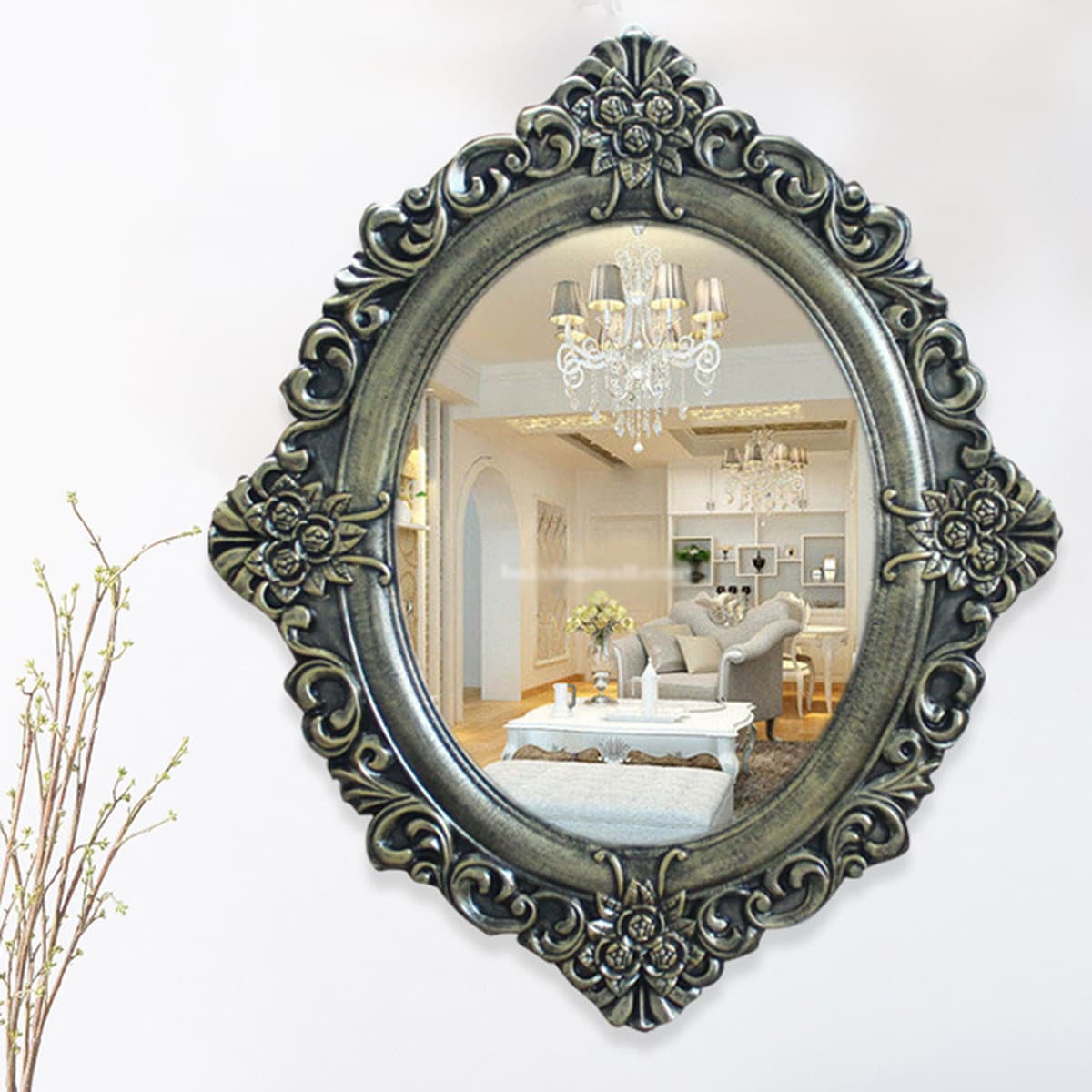 Фабрика прямые оптовые европейские ретро зеркало в ванной зеркало красоты зеркало Ретро Зеркало