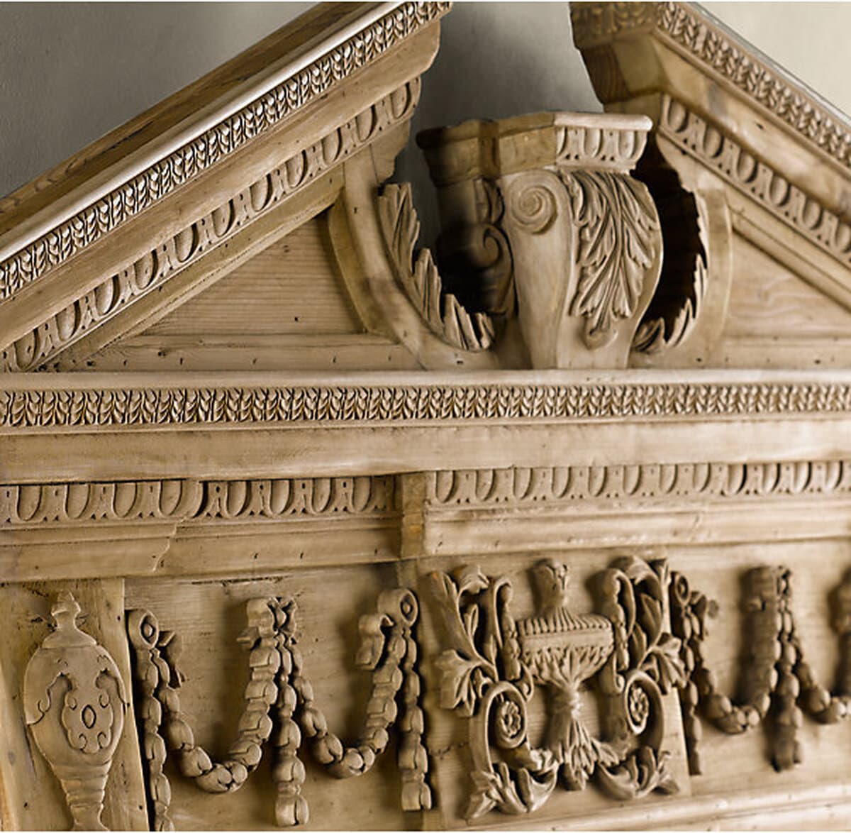 Французское деревенское ретро из массива дерева дуба резные очки для одежды для всего тела США RH Оригинальное домашнее...