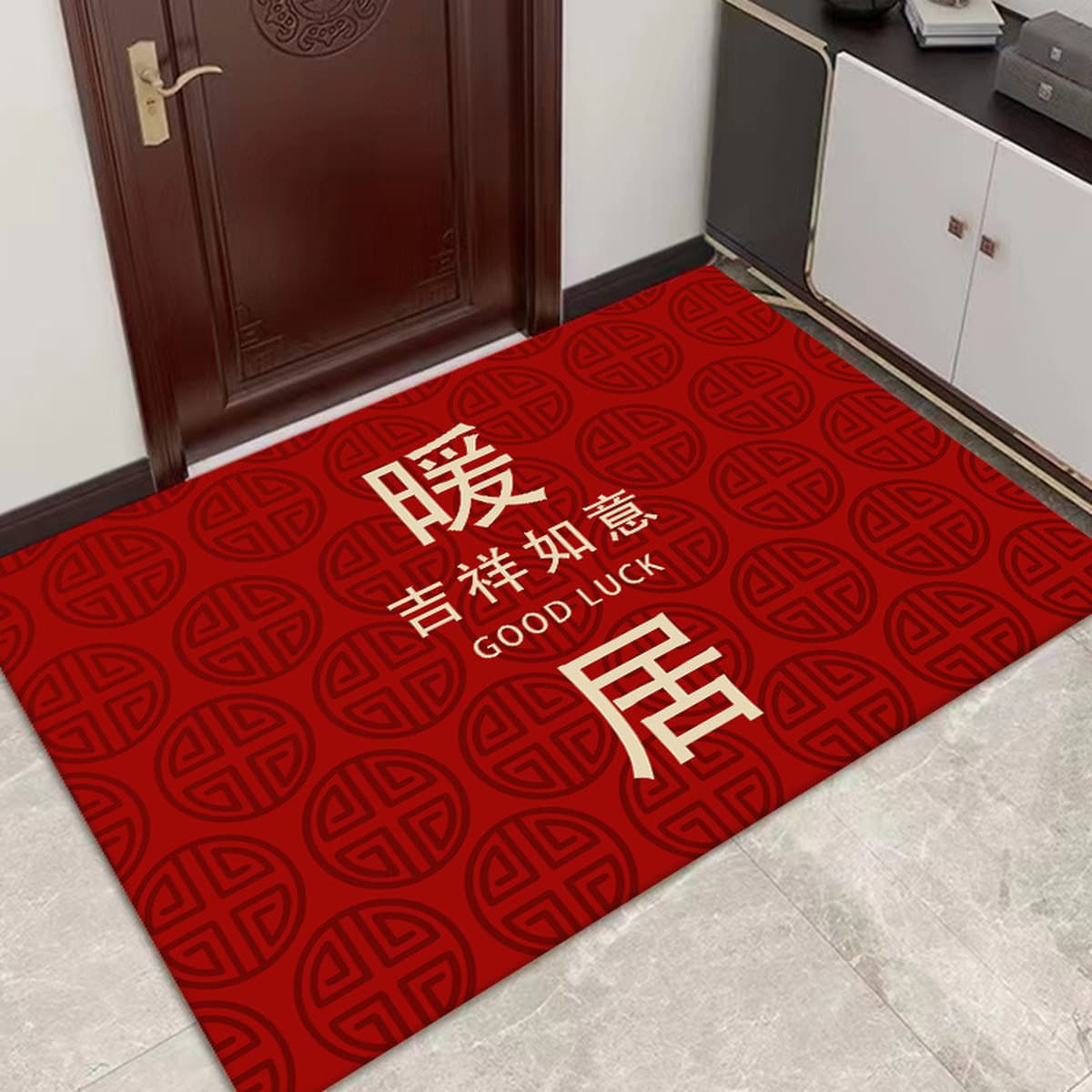 Бытовой износостойкий коврик для удаления пыли в китайском стиле, напольный коврик, коврик для двери в балкон, впитывающий...