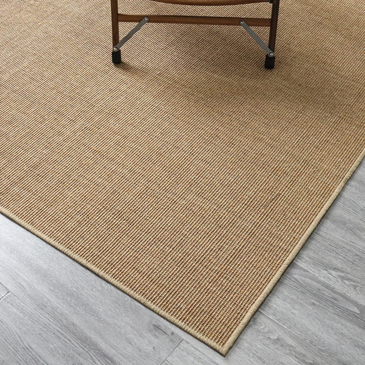 Сизалевый ковер для гостиной, журнальный столик, прикроватное одеяло для спальни, сшитое вручную татами, льняной напольный...