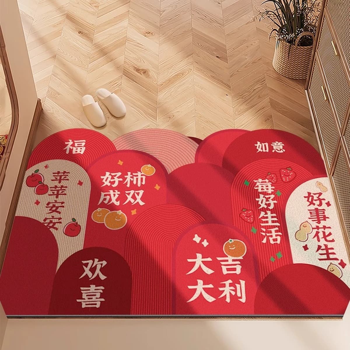 Легкий роскошный напольный коврик для входной двери, нескользящий, износостойкий и устойчивый к царапинам ковер с...