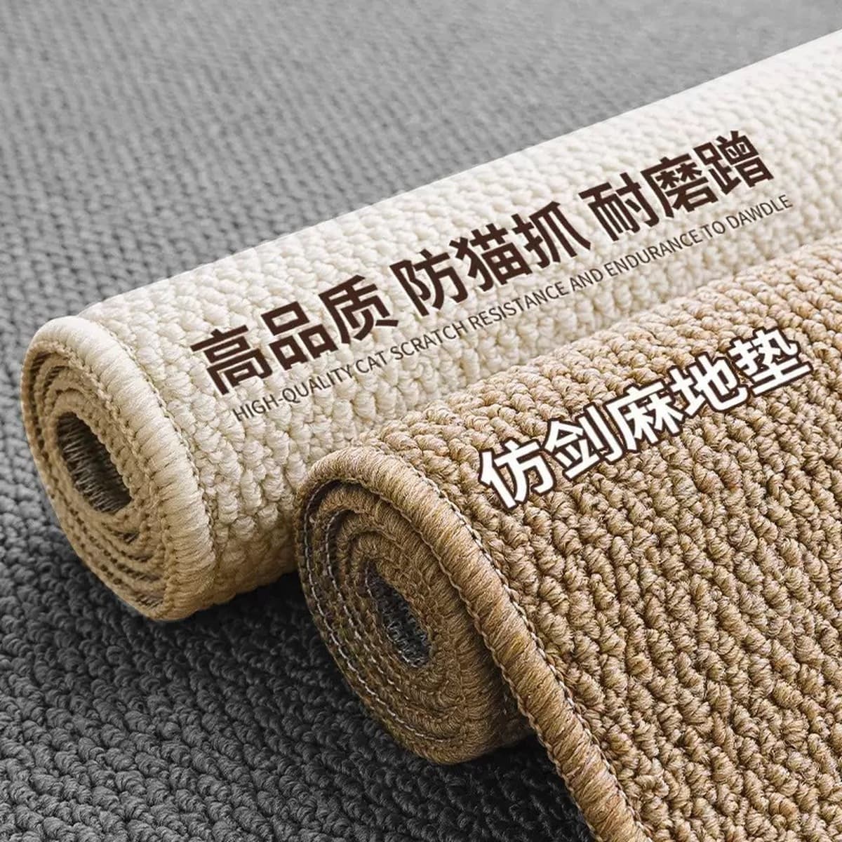 Новый стиль сплошной цвет дома японский коврик для пола гостиная спальня татами ананасовый круг ковер имитация сизаля против...