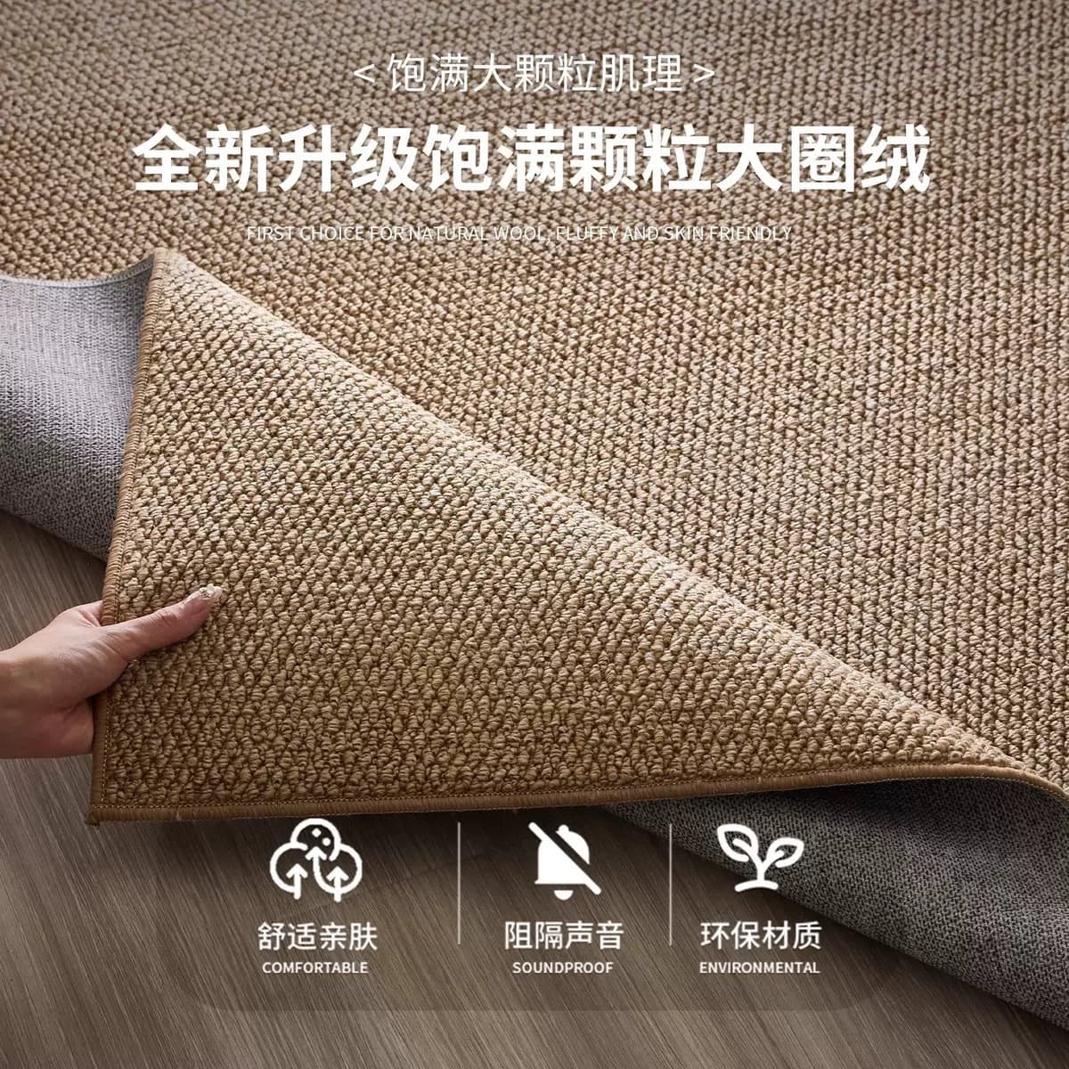 Новый стиль сплошной цвет дома японский коврик для пола гостиная спальня татами ананасовый круг ковер имитация сизаля против...