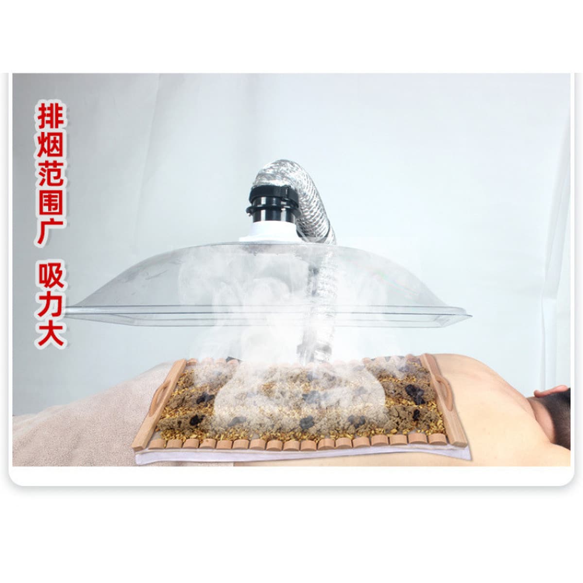 Вытяжной колпак для мокса-терапии, большая система вытяжки дыма, универсальный колпак для дыма, бамбуковая труба, очиститель...