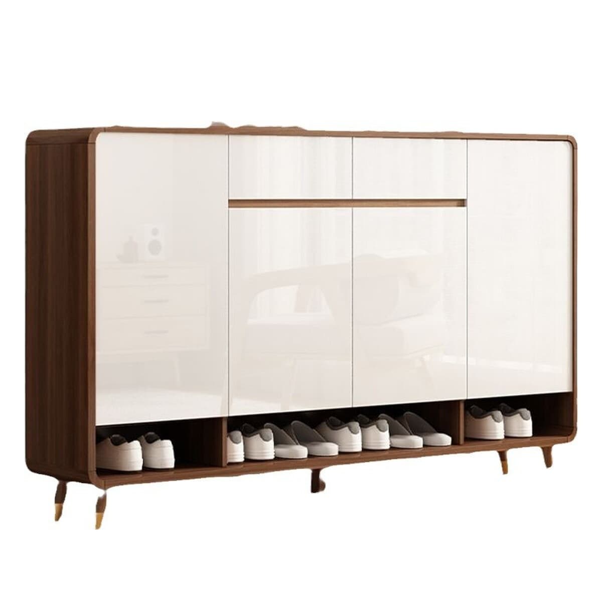 Новый китайский стиль дверной обувной шкаф для домашнего использования.