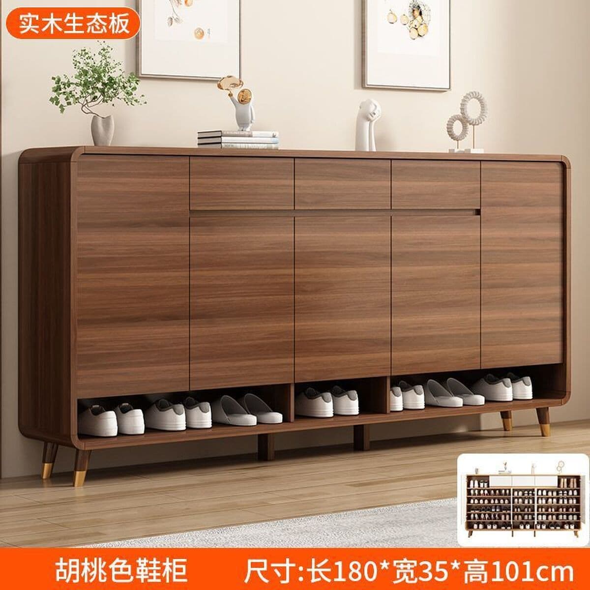 Новый китайский стиль дверной обувной шкаф для домашнего использования.