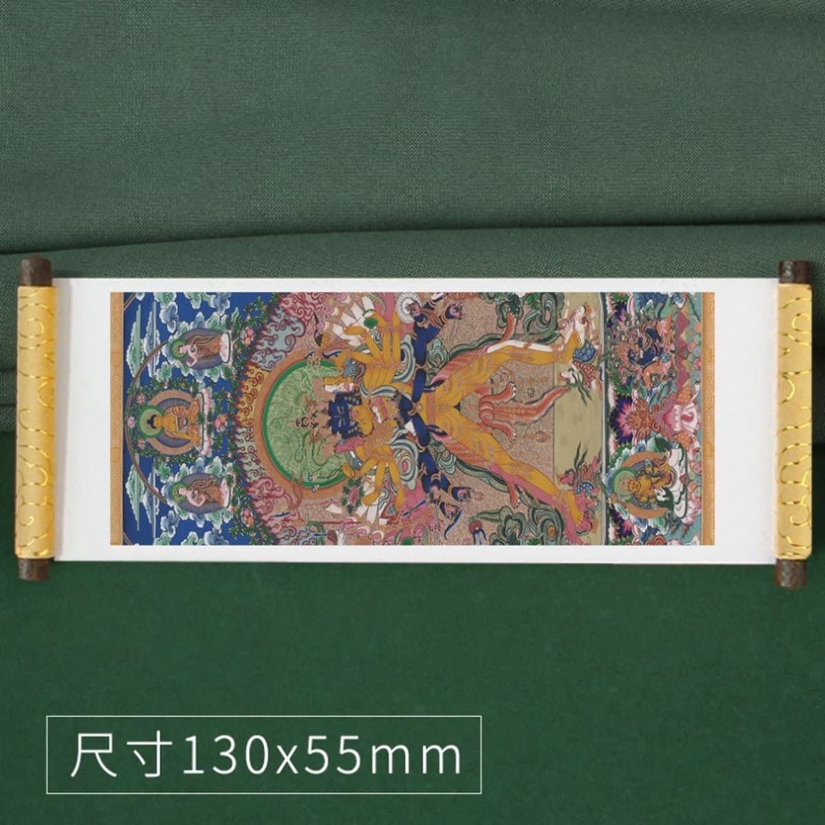 Тибетская туристическая перкуссия сувенирная катушка с охлаждением наклейки на тибетскую балатангку