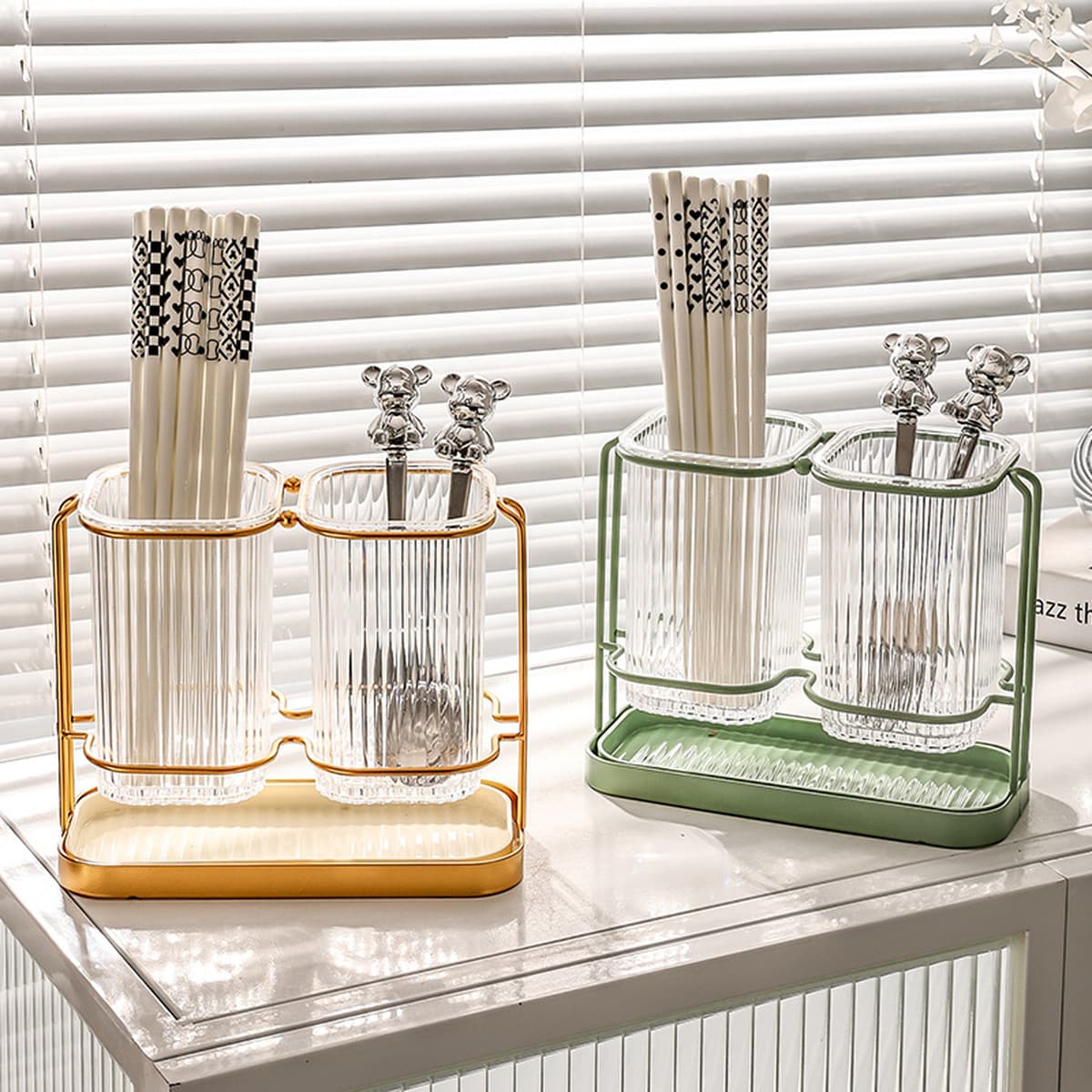 Бытовая бочка для палочек для еды, роскошный ящик для хранения кухонных ножей и вилок, сливная стойка, настенная клетка для...