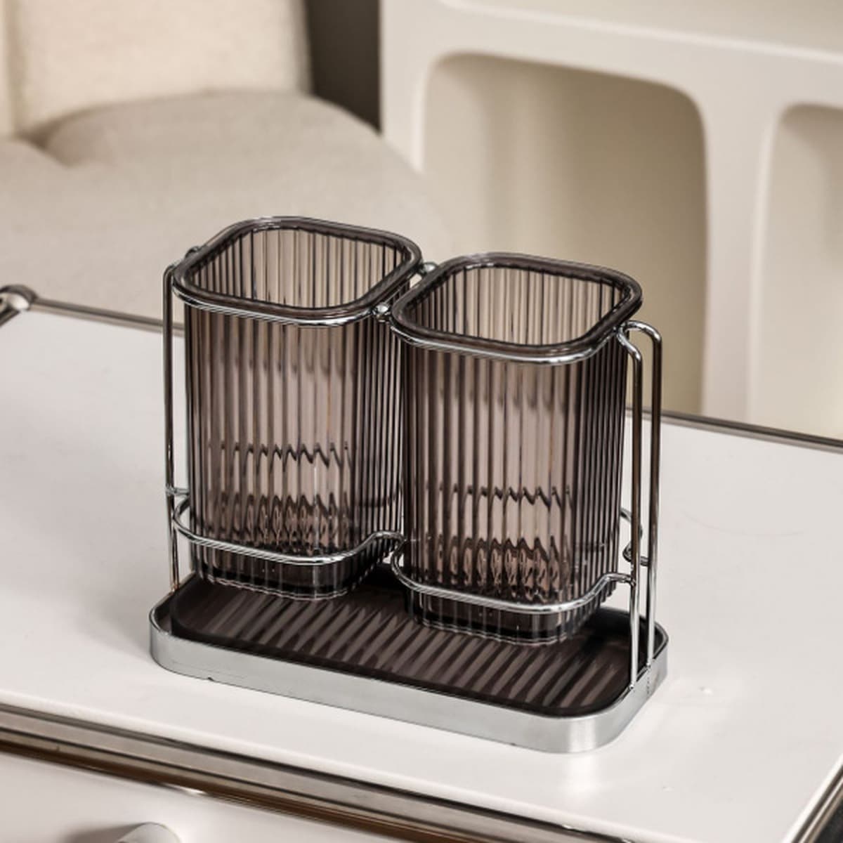 Бытовая бочка для палочек для еды, роскошный ящик для хранения кухонных ножей и вилок, сливная стойка, настенная клетка для...