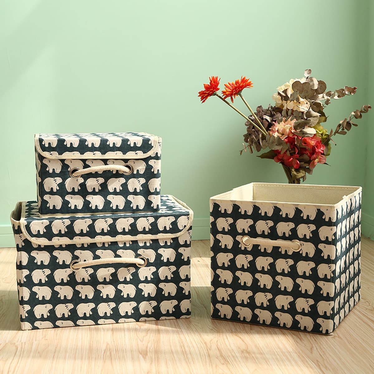 Коробка для обработки одежды из пастырской ткани с крышкой складная коробка для хранения