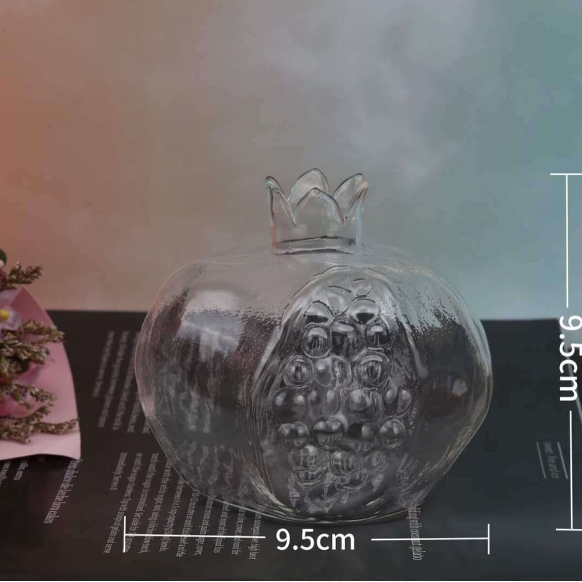 Японский стиль ручной работы из стекла граната украшения творческая стеклянная гидропонная ваза прозрачный маленький дом...