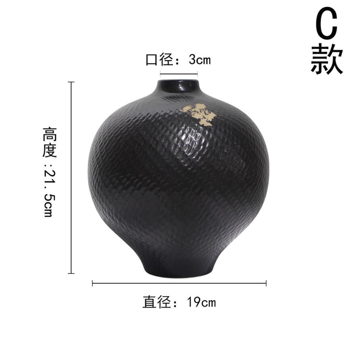 Современная креативная ваза для цветов из керамики из Цзиндэчжэня в виде полосок с узором «молоток» для дома, виллы, отеля,...