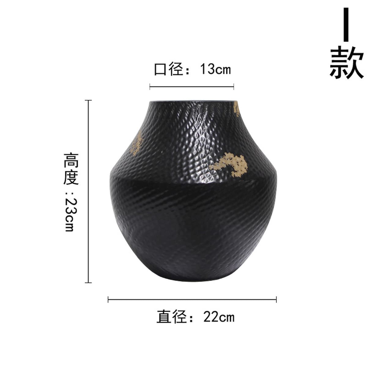 Современная креативная ваза для цветов из керамики из Цзиндэчжэня в виде полосок с узором «молоток» для дома, виллы, отеля,...