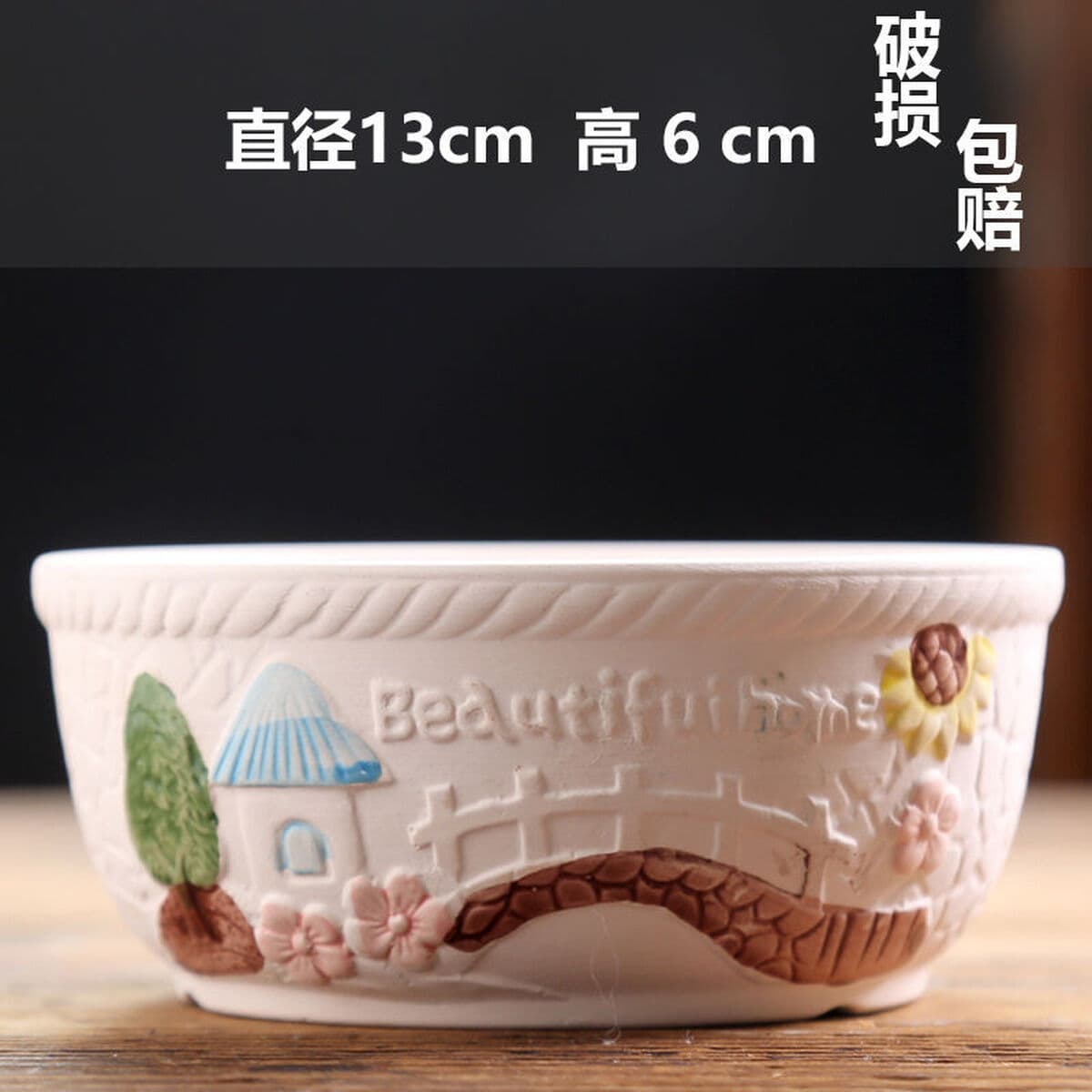 Кусочки цветочных горшков для волос