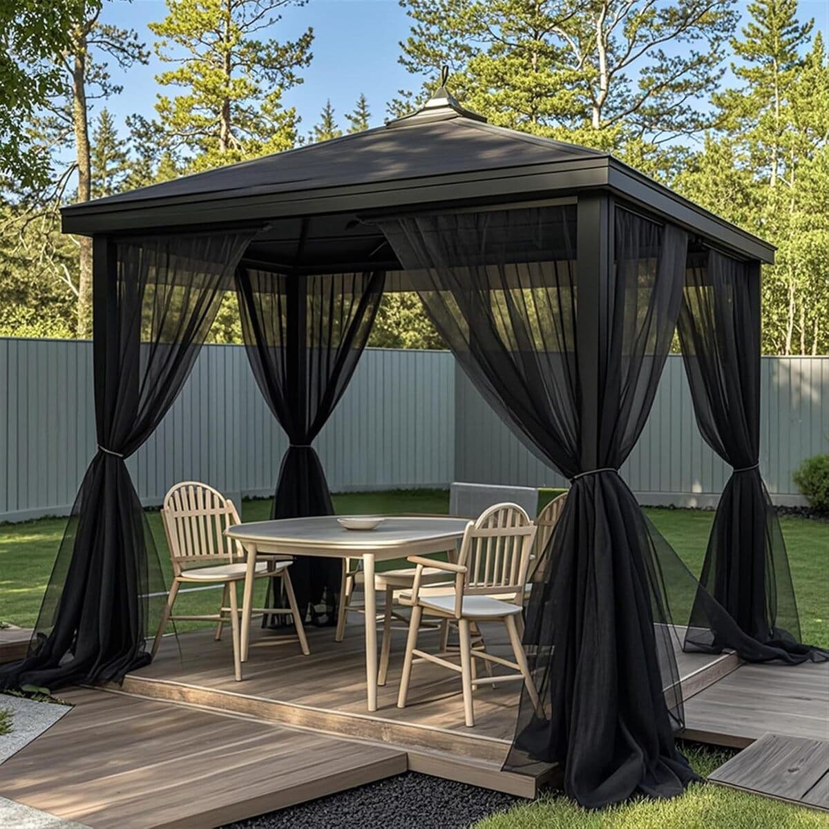 Занавеска для балкона, сада, виллы, веранды, террасы, с противомоскитной сеткой, для улицы, Amazon