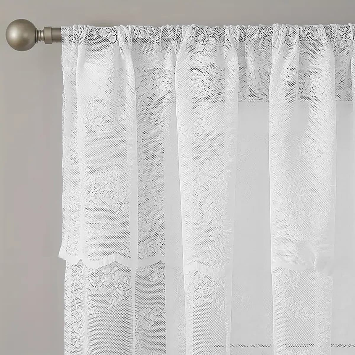 Белые розы волнистые кружевные занавески для гостиной Спальня полузатененные прозрачные дверные занавески для офисного декора