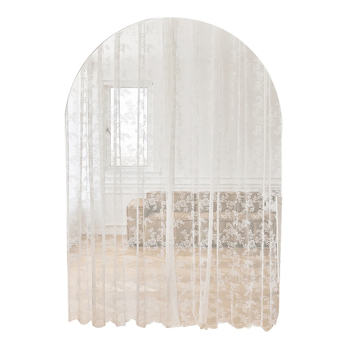 Кружевная занавеска во французском стиле 2021 Новый стиль Гостиная Девушка Спальня Балкон Светопередача Дверная занавеска...