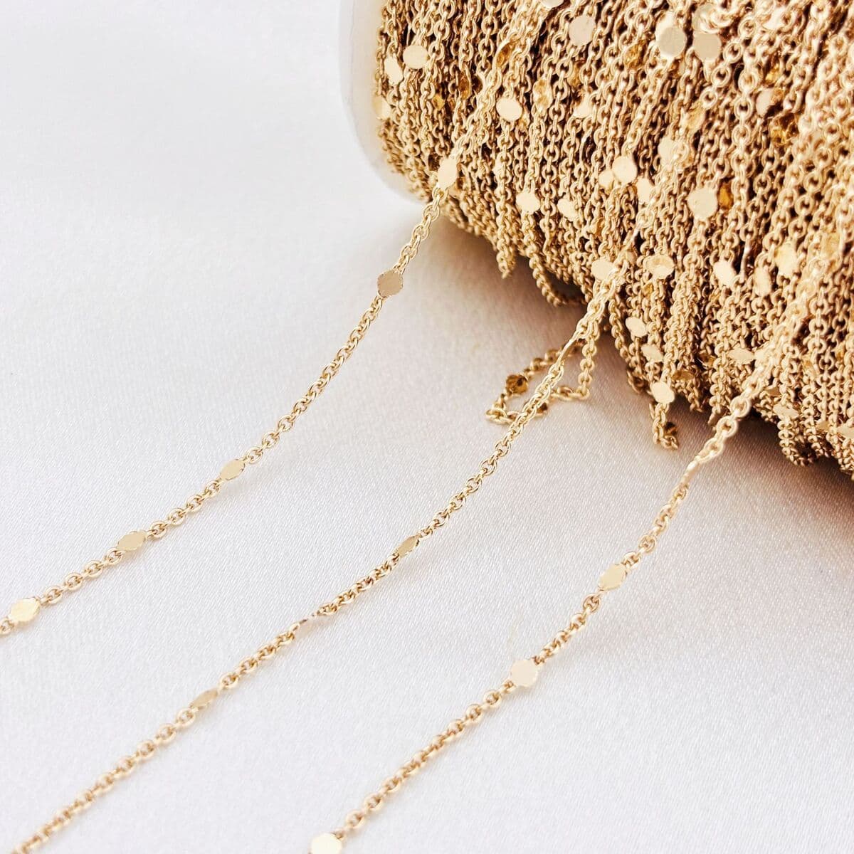 Материалы для рукоделия: аксессуары для украшений, пайетки из чистой меди, не выцветающие, 1,5 мм, для нейл-арта, мелкая...