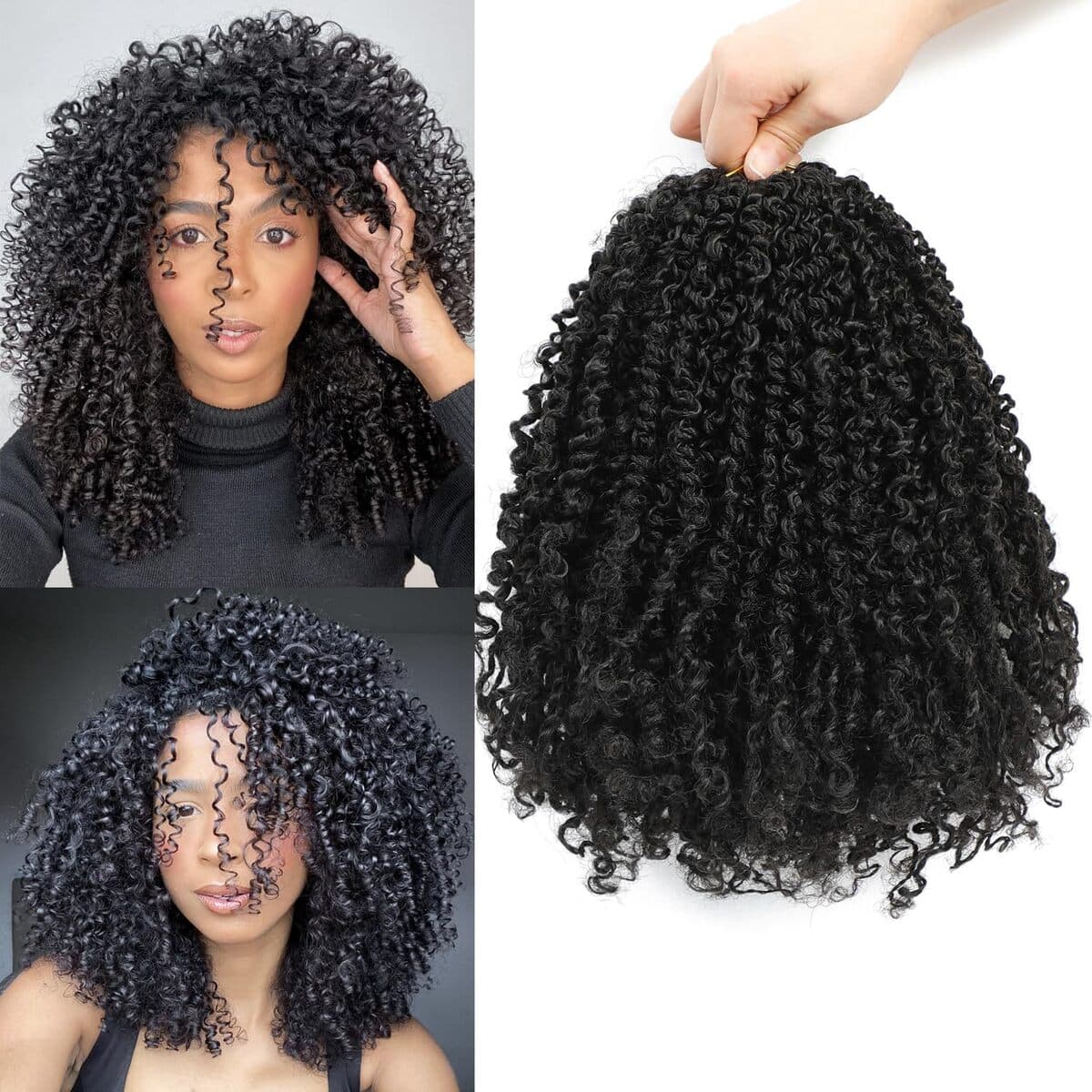 Европа, США, внешняя торговля, африканский парик 8 дюймов Yanky Twist вязание крючком для коротких волос, скручивание...