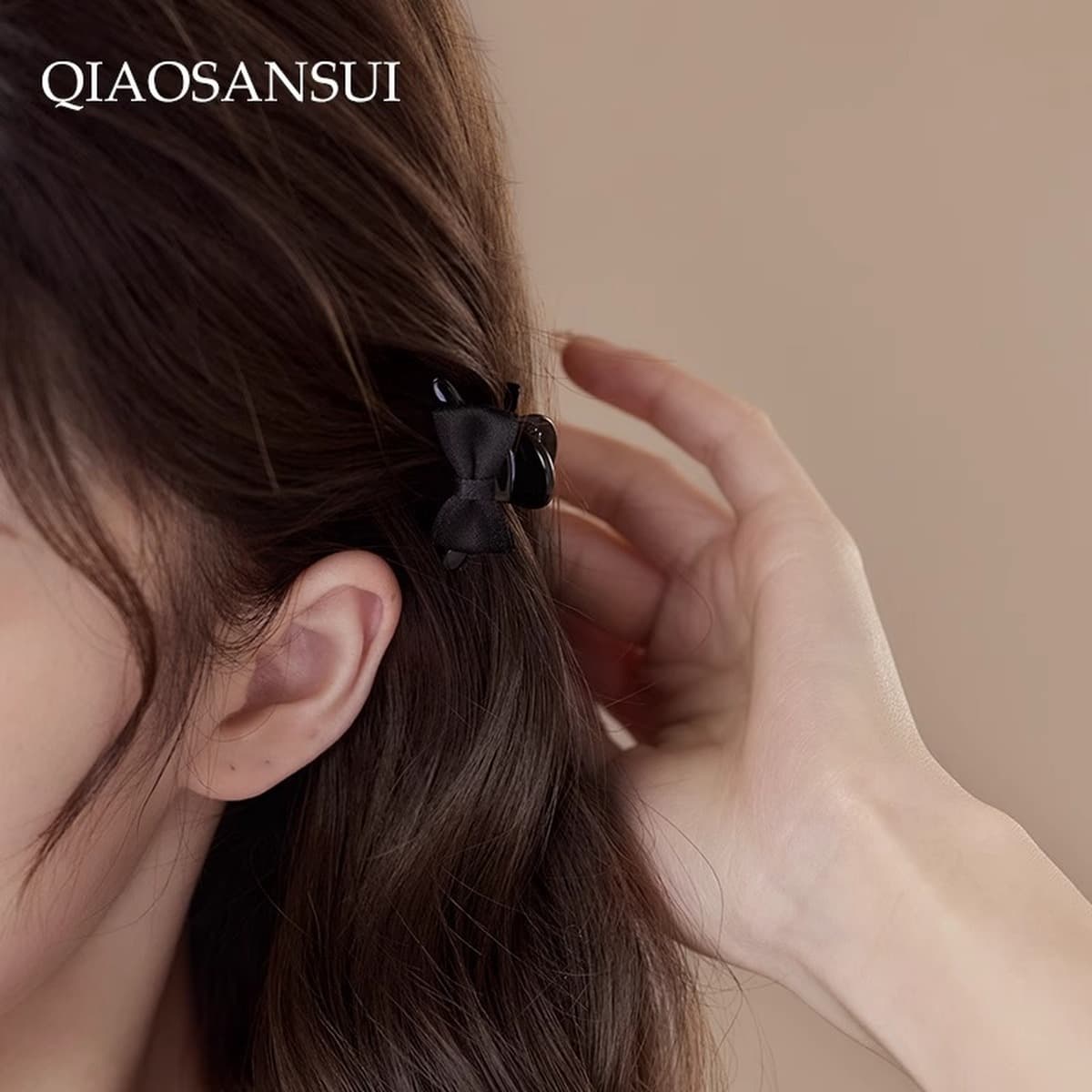 Изысканный мини-зажим с бантом для женщин, новинка 2025 года, высококачественный боковой зажим для челки, аксессуары для...