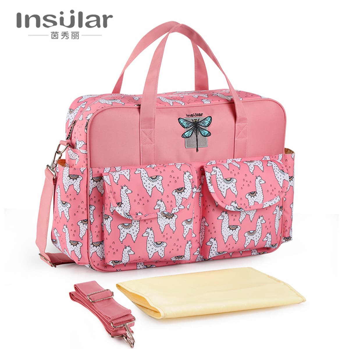 Водонепроницаемая нейлоновая сумка через плечо большой емкости Amazon для матери через плечо Портативная сумка для матерей и...