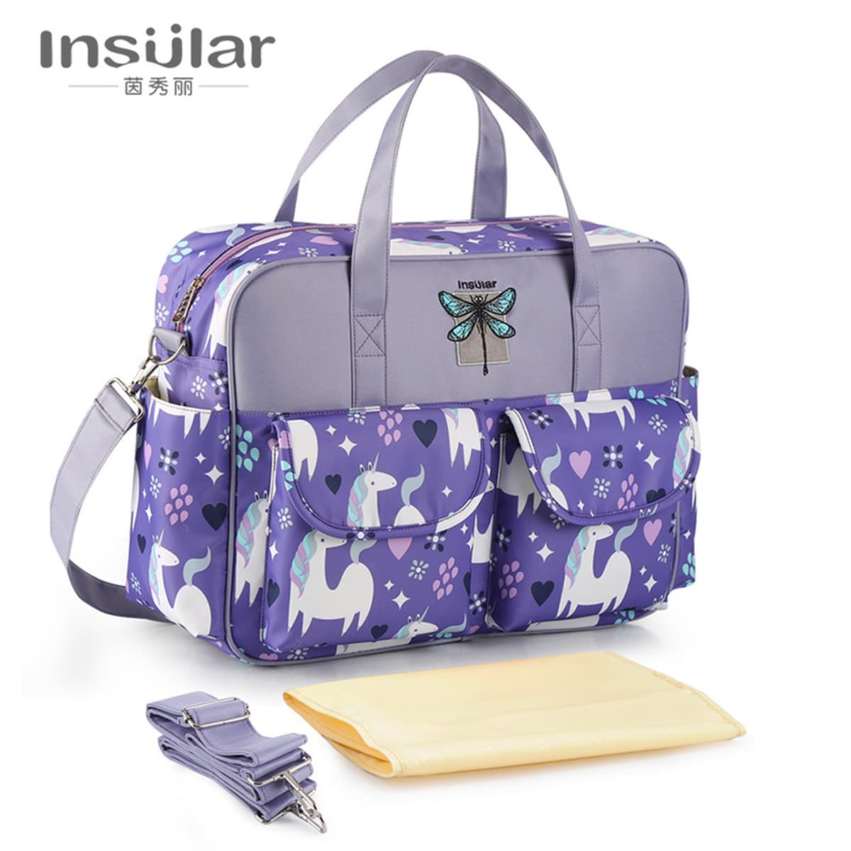 Водонепроницаемая нейлоновая сумка через плечо большой емкости Amazon для матери через плечо Портативная сумка для матерей и...