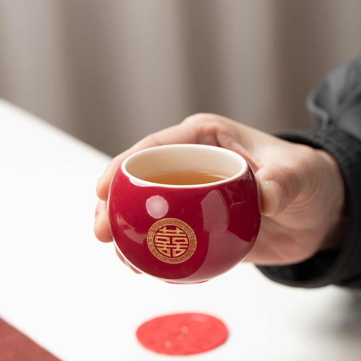 Свадебный чайный набор красного приданого