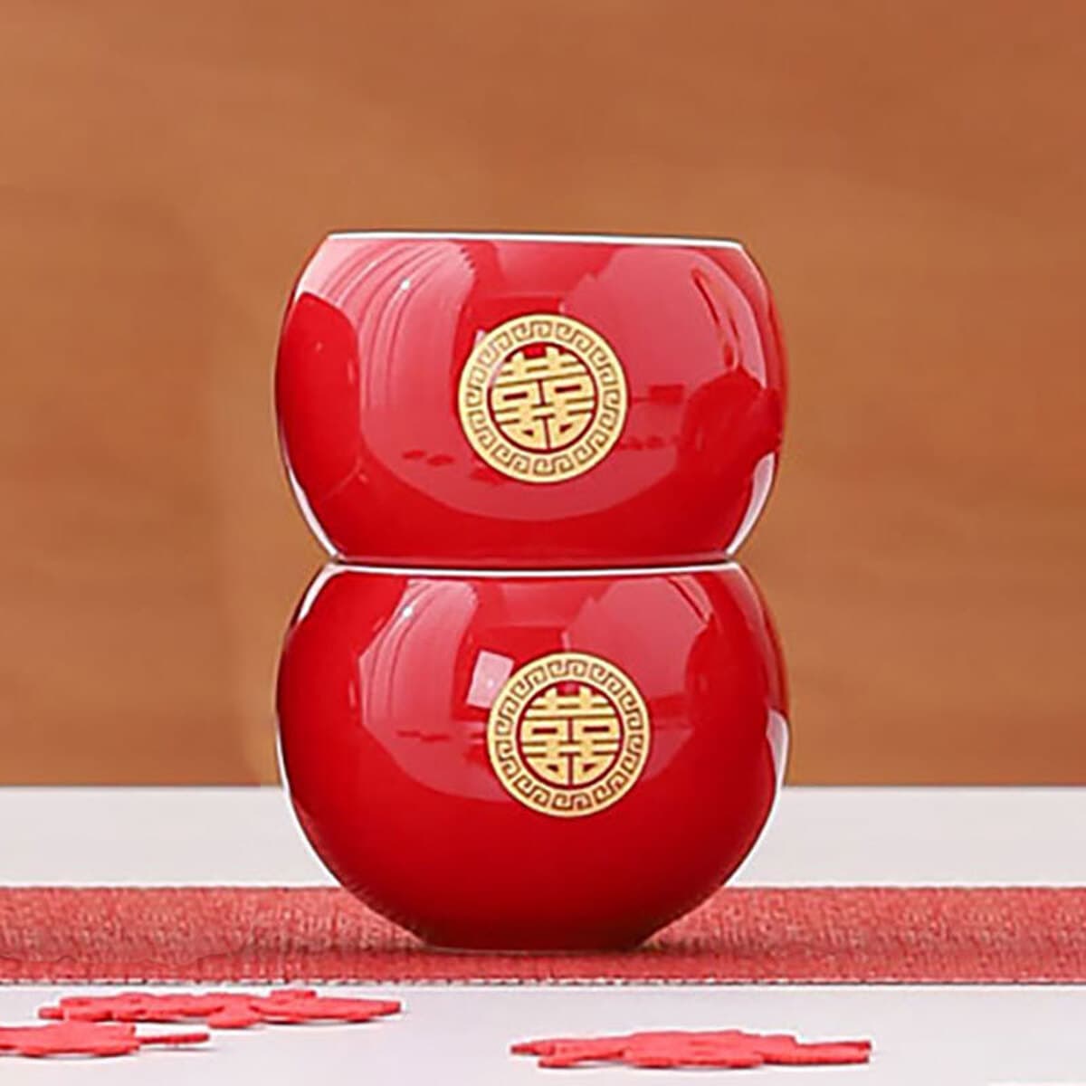 Свадебный чайный набор красного приданого