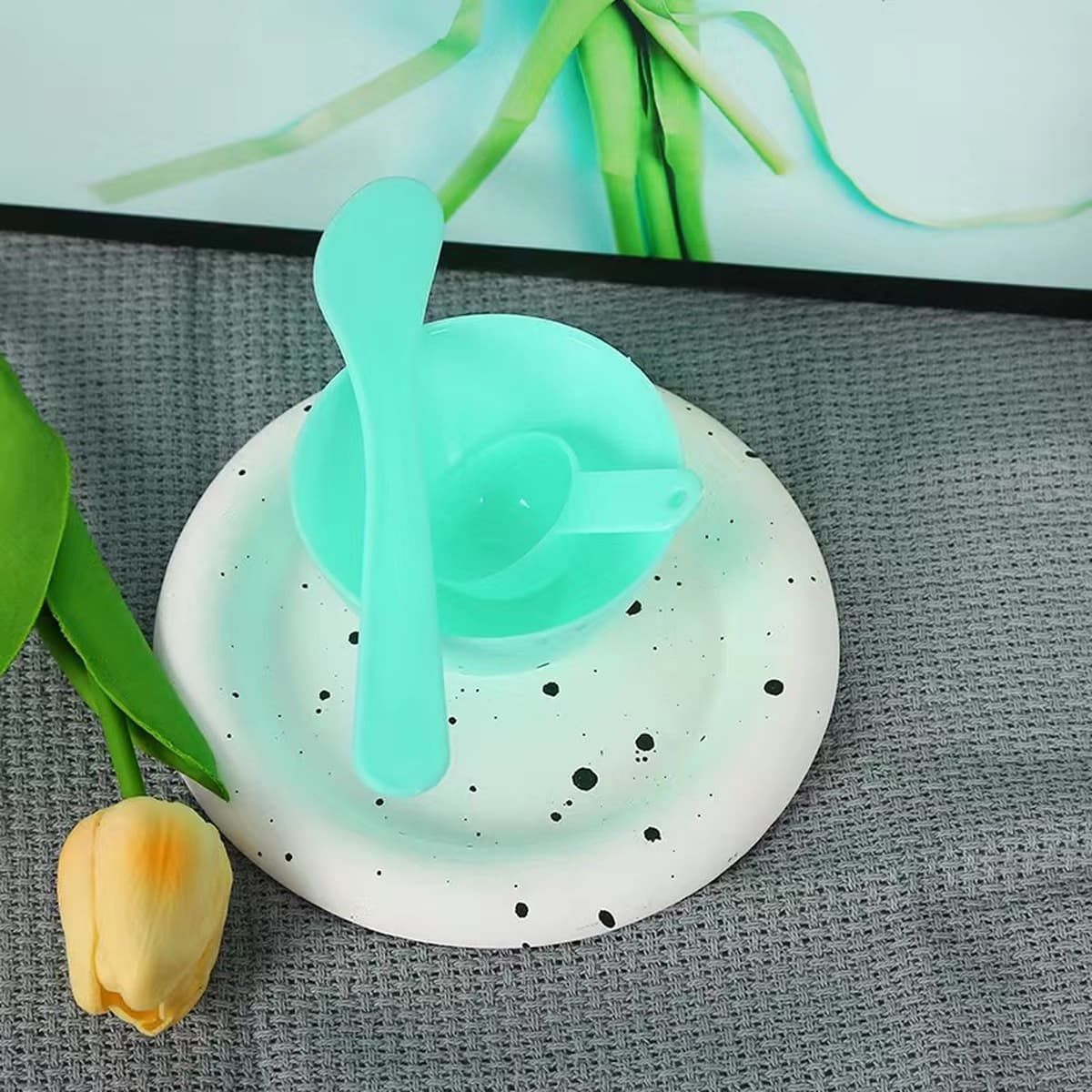 Маска Чаша Инструменты для красоты костюм 6 предметов Маска Палка Маска Ложка Маска Чаша Миксер Палка Салон красоты оптом