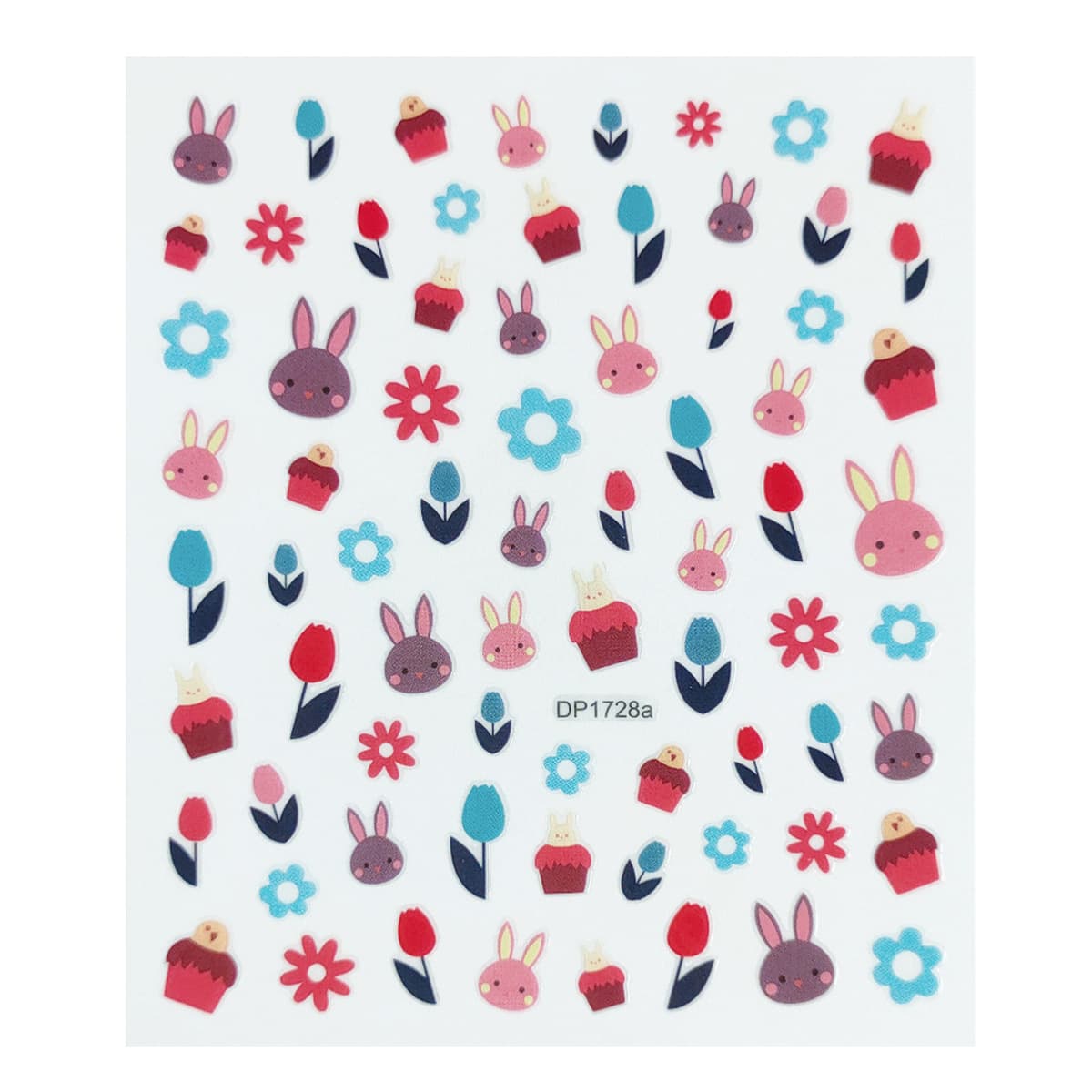 Красивые наклейки для ногтей, серия животных и растений, цветочный бант, красочные 2D наклейки для дизайна ногтей,...