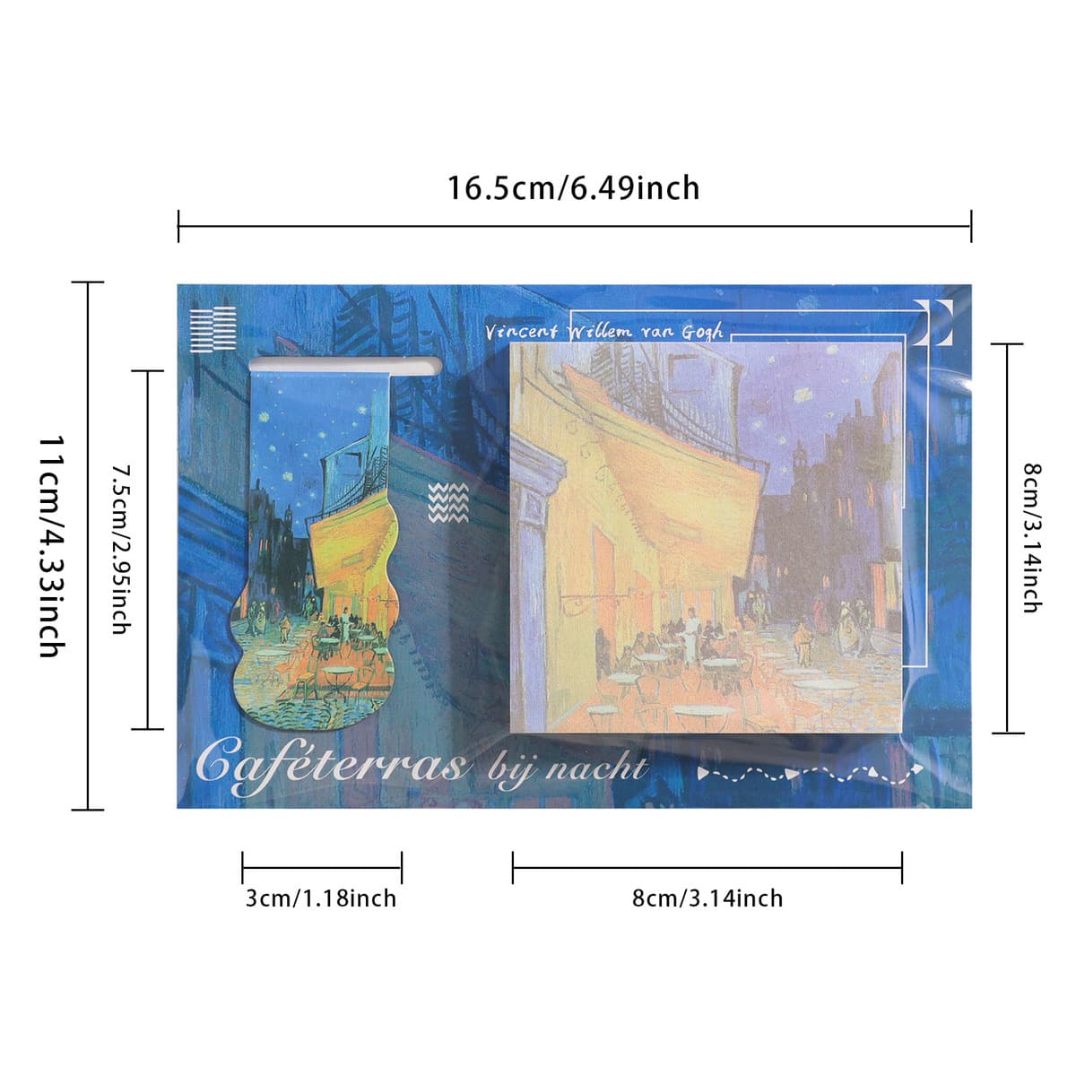 Новая картина Ван Гога маслом звездное небо закладка подарочная коробка серия ретро высокой ценности набор подарков для...